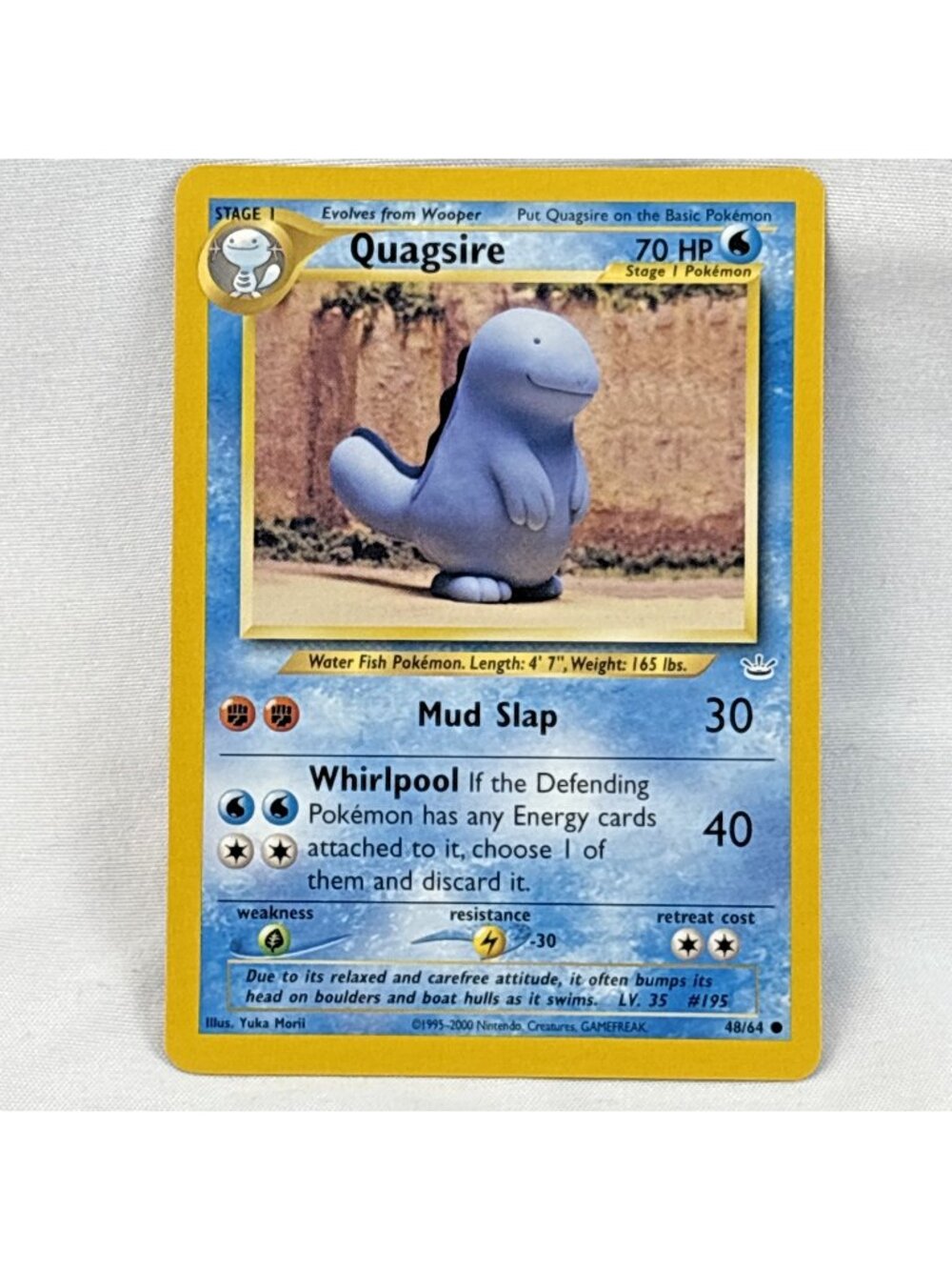 Pokemon Card Quagsire Neo Revelation Common 48/64 LP/NM